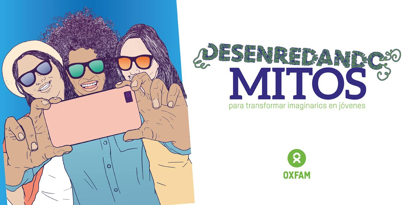 Desenredando Mitos para transformar imaginarios en jóvenes - Oxfam en Honduras - Ilustración Andrea Fonseca